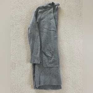 cozy grey cardigan